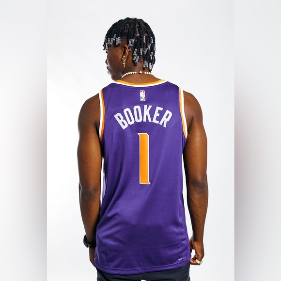 ($120) Authentic Nike Devin Booker Phoenix Suns NBA Swingman Jersey XL 52 - Picture 2 of 6